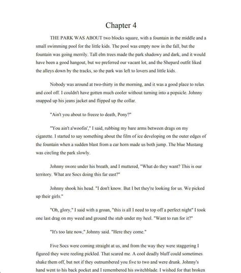 The Outsiders Book Chapter 4 Summary
