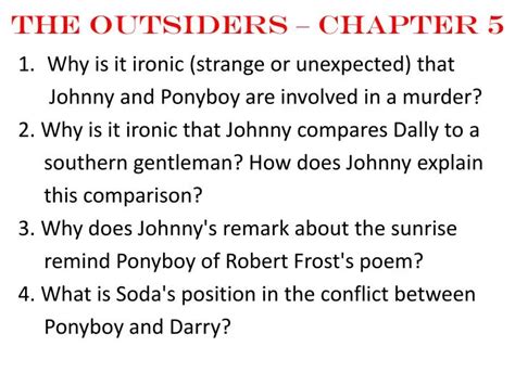 The Outsiders Book Chapter 5