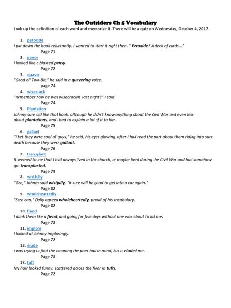 The Outsiders Ch 5