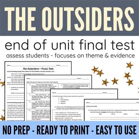 The Outsiders Final Test With