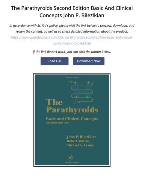 The Parathyroids Second Edition Basic And Clinical Concepts