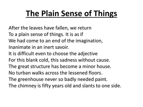 The Plain Sense Of Things The Fate Of Religion In An Age Of Normal Nihilism