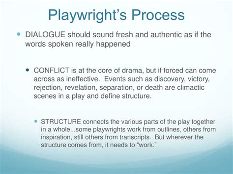 the playwright s process learning the craft from t
