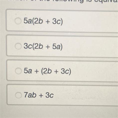 the product of 5a,a,2b and 3c - Brainly.in