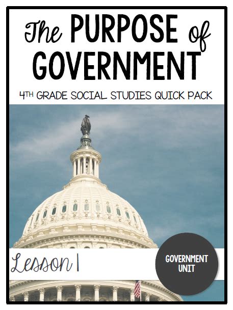 The Purpose Of Government Social Studies Lesson For Purpose Of Government Worksheet - Purpose Of Government Worksheet