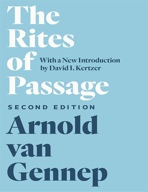 The Rites Of Passage Van Gennep