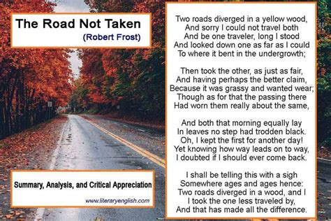 The Road Not Taken Poem Summary And Analysis Robert Frost Rhyme Scheme - Robert Frost Rhyme Scheme