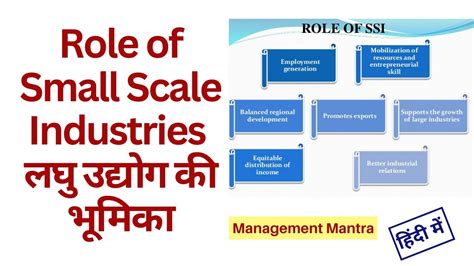 The Role Of Small Scale Industry In