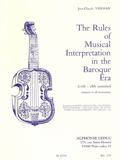The Rules Of Musical Interpretation In The Baroque Era