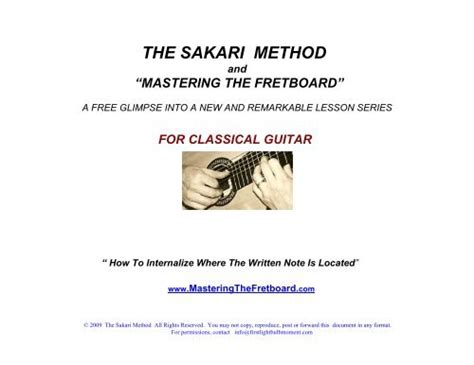 The Sakari Method Masteringthefretboard