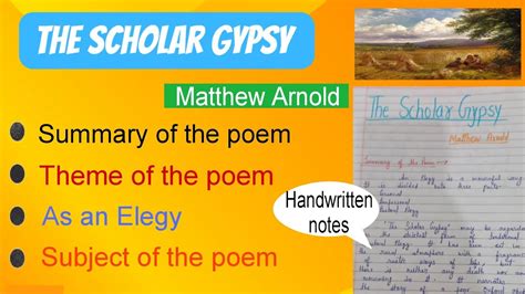 The Scholar Gypsy