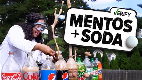 The Science Behind The Mentos Soda Geyser The Mentos In Soda Science Experiment - Mentos In Soda Science Experiment