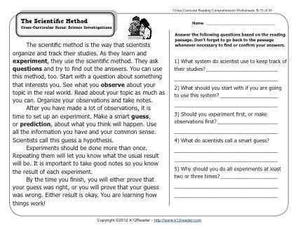 The Scientific Method 2nd Grade Reading Comprehension Worksheets Scientific Method Second Grade - Scientific Method Second Grade
