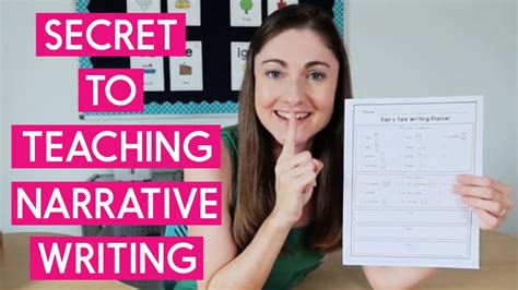 The Secret To Teaching Narrative Writing Youtube Introducing Narrative Writing - Introducing Narrative Writing