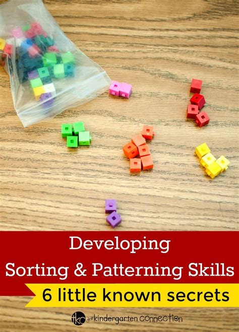 The Secrets Of Developing Sorting And Patterning Skills Patterning Kindergarten - Patterning Kindergarten