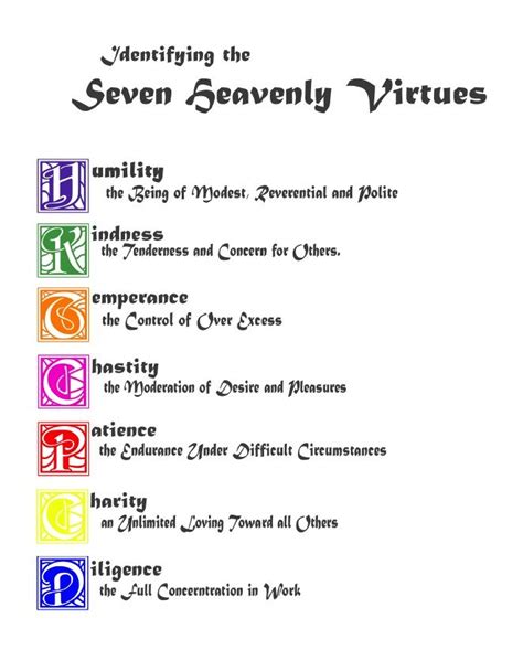 The seven heavenly virtues uncensored