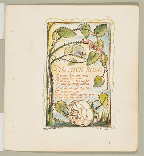 The Sick Rose William Blake