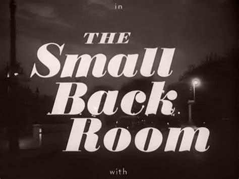 The Small Back Room