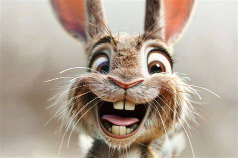 the smiling rabbit