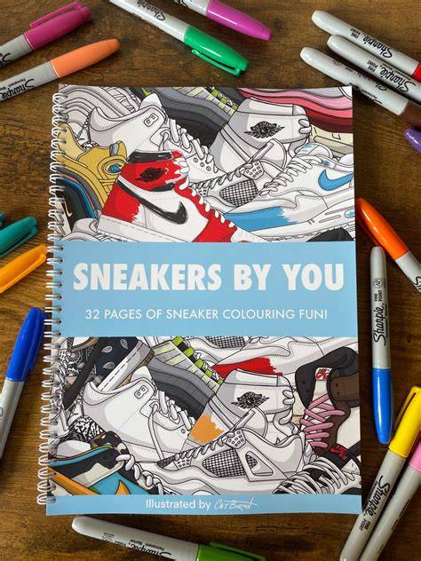 the sneaker colouring book