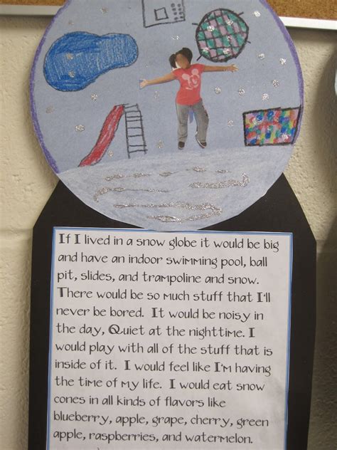 The Snow Globe Writing Project A Lovely Way Snow Globe Writing Paper - Snow Globe Writing Paper