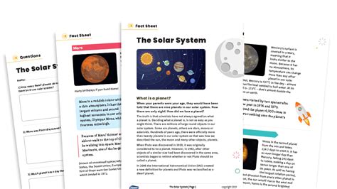 The Solar System Ks2 Non Fiction Reading Comprehension Solar System Reading Comprehension Worksheet - Solar System Reading Comprehension Worksheet