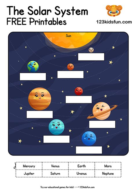 The Solar System Worksheets For Kindergarten And Preschool Planet Worksheets For Preschool - Planet Worksheets For Preschool