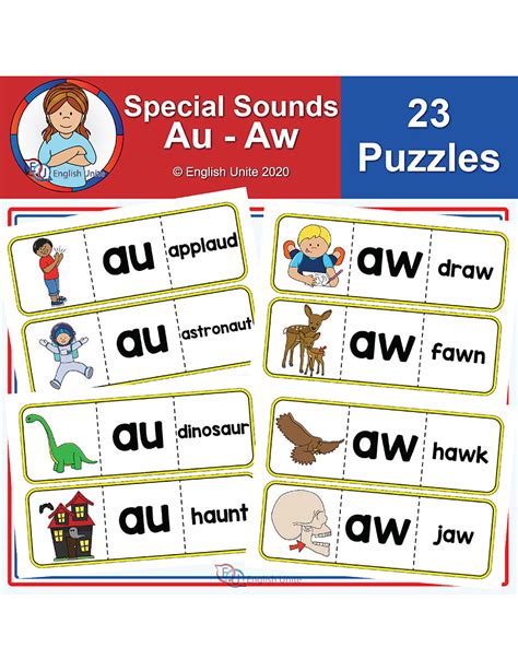 The Sound Of Aw Au Phonics Mix Paw Aw And Au Words - Aw And Au Words
