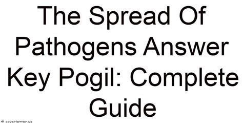The Spread Of Pathogens Answer Key