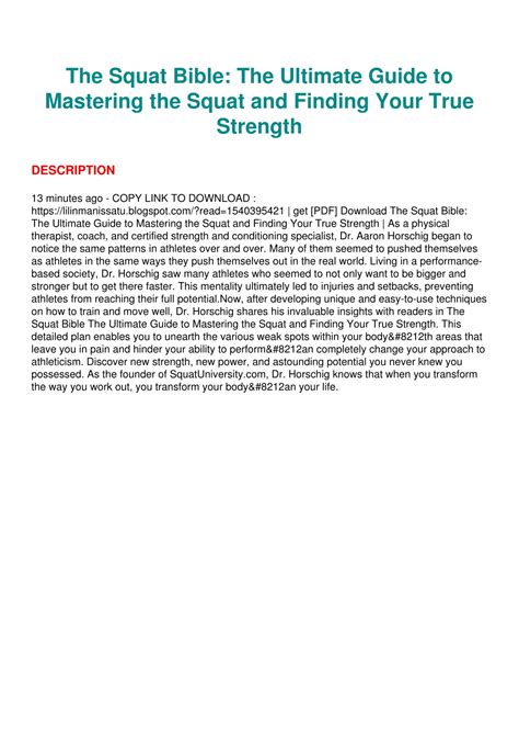 The Squat Bible