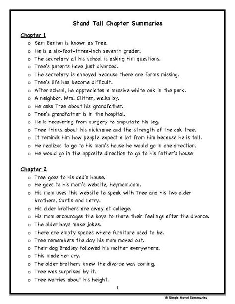 The Stand Chapter Summaries