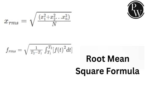 The Study Of Root Mean Square Rms Value