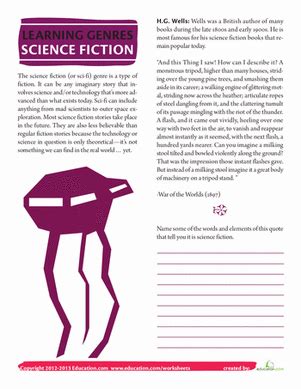 The Stuff Of Science Fiction Worksheet Live Worksheets Science Fiction Worksheets - Science Fiction Worksheets