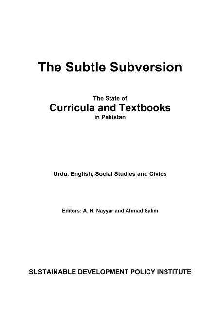 the subtle subversion