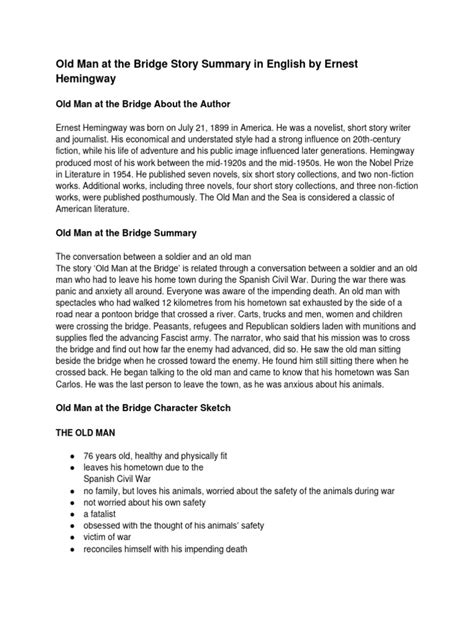 The Summary Of Old Man And The Sea