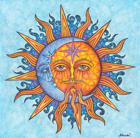 The Sun And Moon In Art Project Science Art Lessons Pattern Sun And Moons - Art Lessons Pattern Sun And Moons