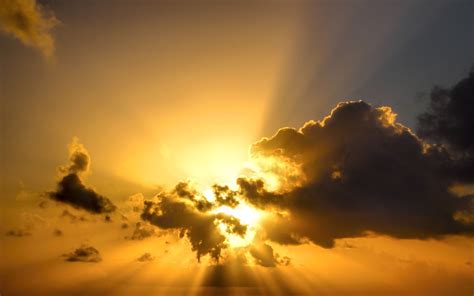 The Sun Behind The Clouds