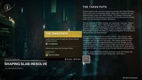 The Taken Path Walkthrough