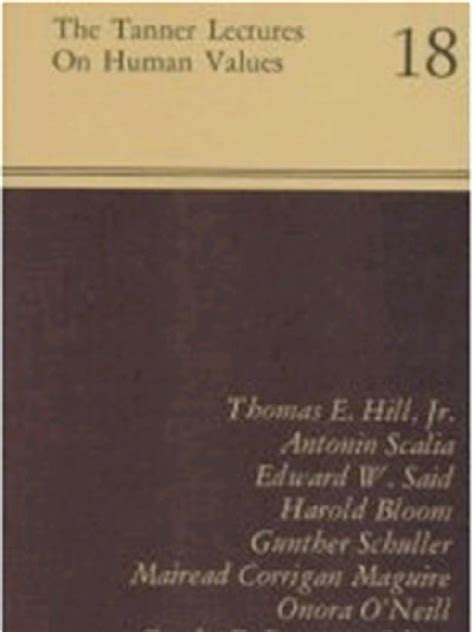 The Tanner Lectures On Human Values 1996