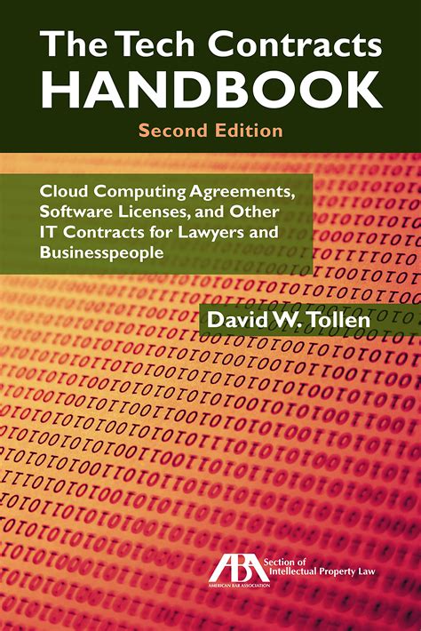The Tech Contracts Handbook Cloud Computing Agreements Software Licenses And Other It Contracts For Lawyers And Businesspeople