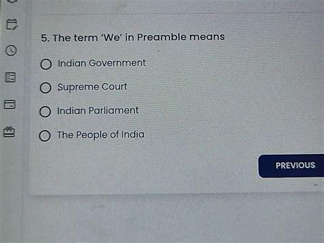 The Term We In Preamble Means