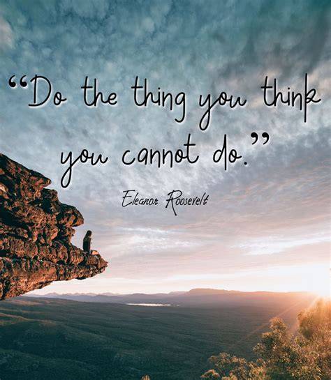 the thing you think you cannot do thirty truths a