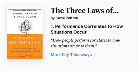 The Three Laws Of Performance Rewriting The Future Of Your Organization And Your Life