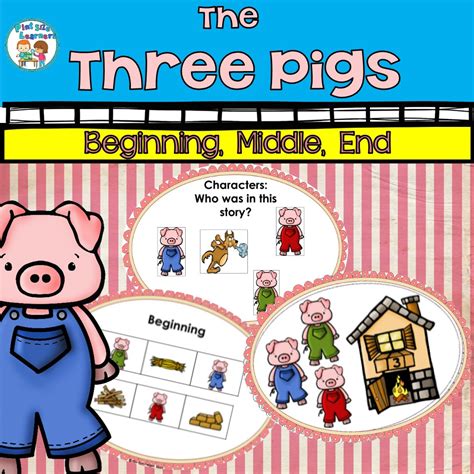 The Three Little Pigs Retell Literacy Center Activity Kindergarten Retelling - Kindergarten Retelling