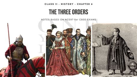 The Three Orders Class 11 Notes
