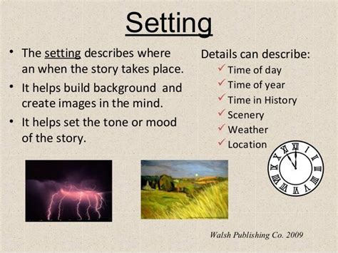The Top 10 Elements Of Setting In A Setting Writing - Setting Writing