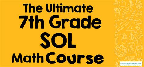 The Ultimate 7th Grade Sol Math Course Free 7th Grade Math Sol Practice - 7th Grade Math Sol Practice