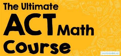 The Ultimate Act Math Course Free Worksheets Amp Act Worksheets Math - Act Worksheets Math