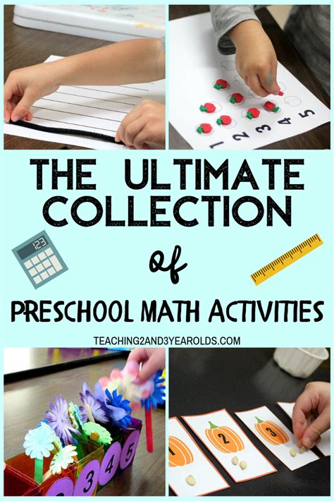 The Ultimate Collection Of Preschool Math Activities Teaching Math Activity For Preschool - Math Activity For Preschool
