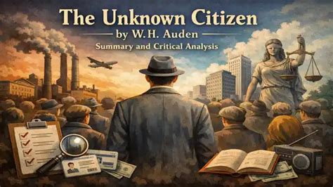 The Unknown Citizen Summary